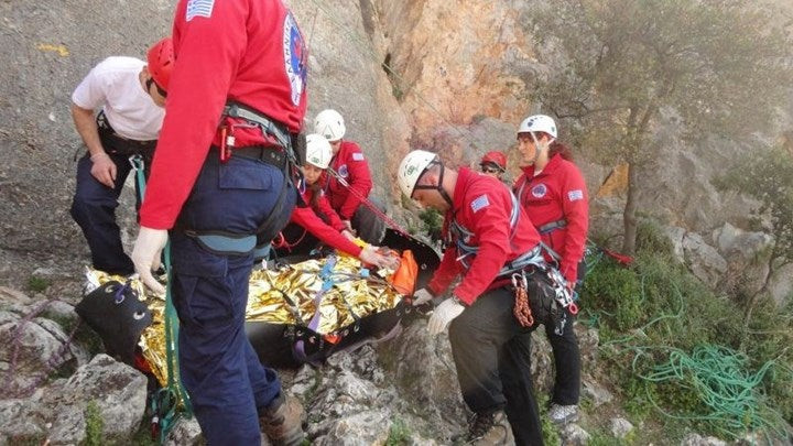Επιχείρηση διάσωσης ορειβάτη στον Όλυμπo